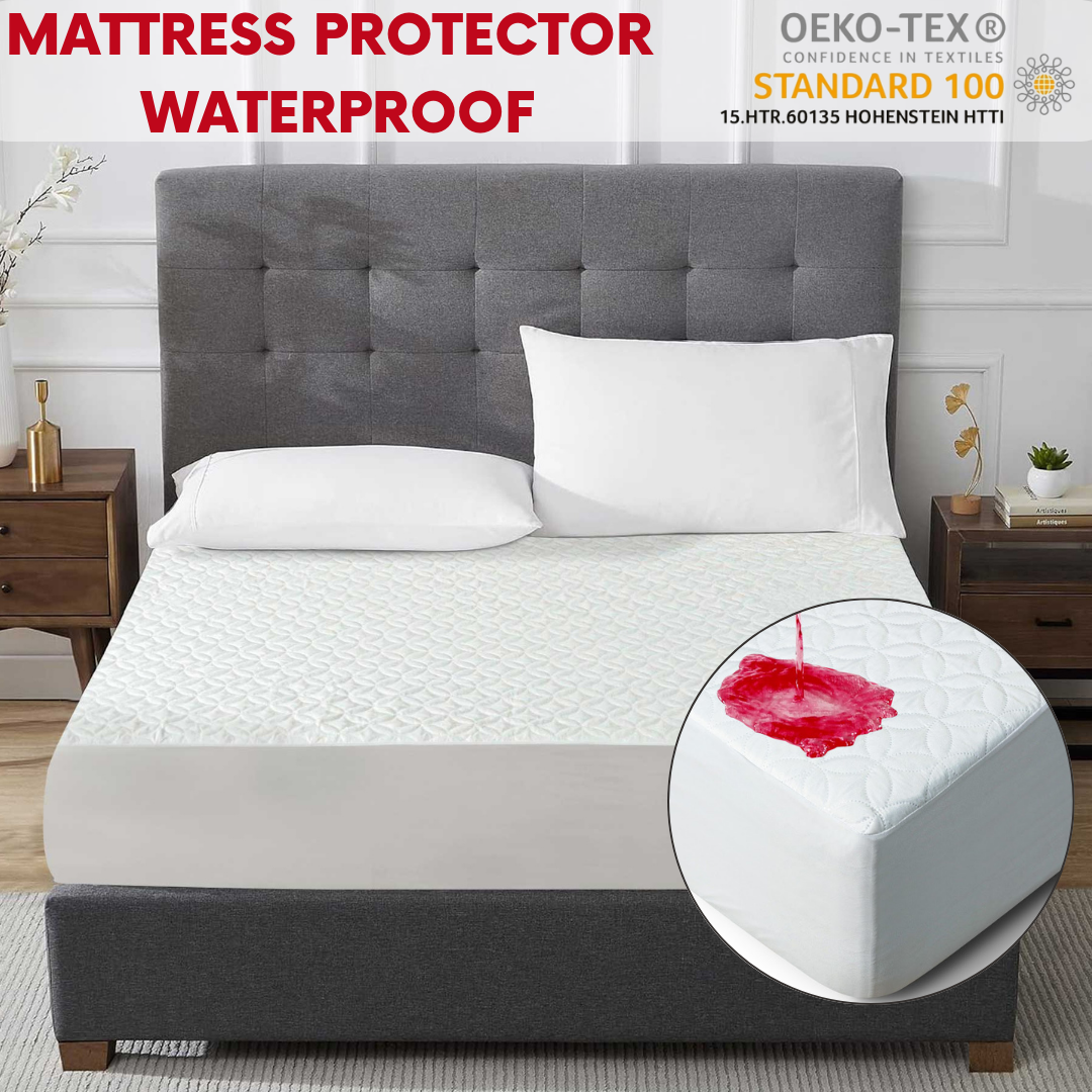 Mattress Protector Waterproof Quilted Fitted Mattress Bed Cover Deep Pocket 16