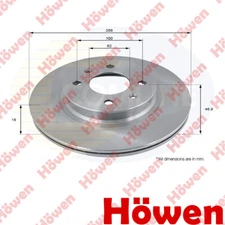 Fits Hyundai i20 2008- 1.1 CRDi 1.2 1.4 1.6 Brake Disc Front Howen #1