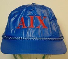Old Vintage 1980s Alpha Iota Chi Fraternity Nylon Adjustable TRUCKER HAT Hipster