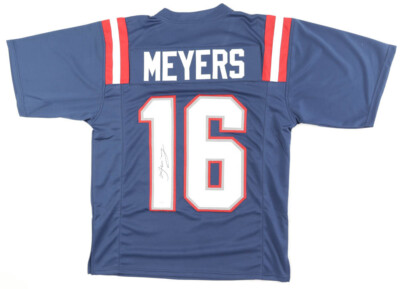 JAKOBI MEYERS SIGNED JSA #16 JERSEY LAS VEGAS RAIDERS NEW ENGLAND PATRIOTS  AUTO
