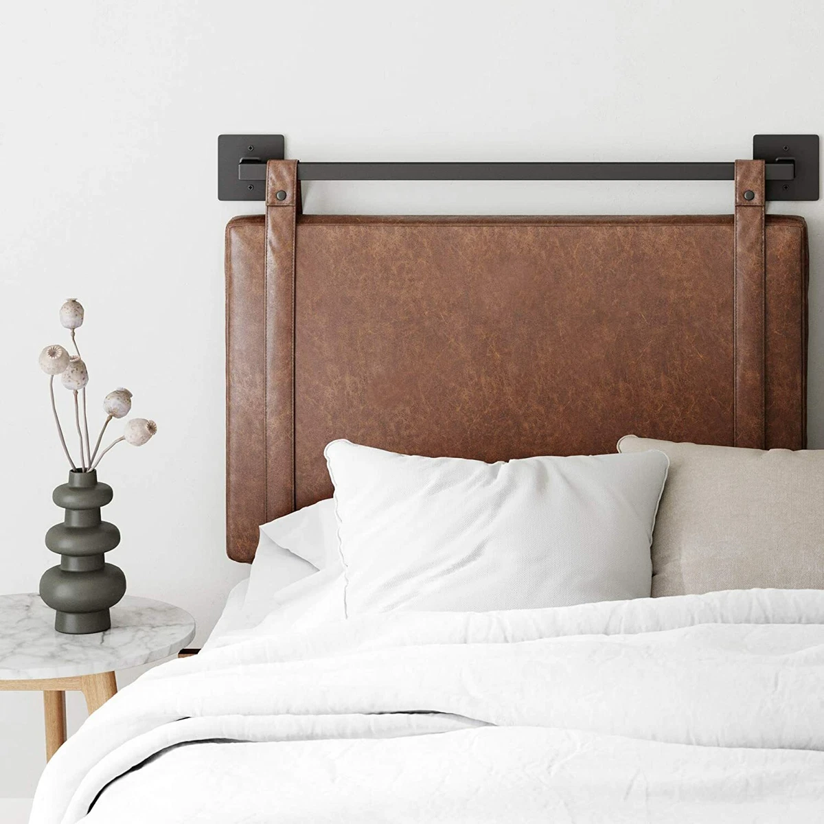 Leather on sale twin headboard