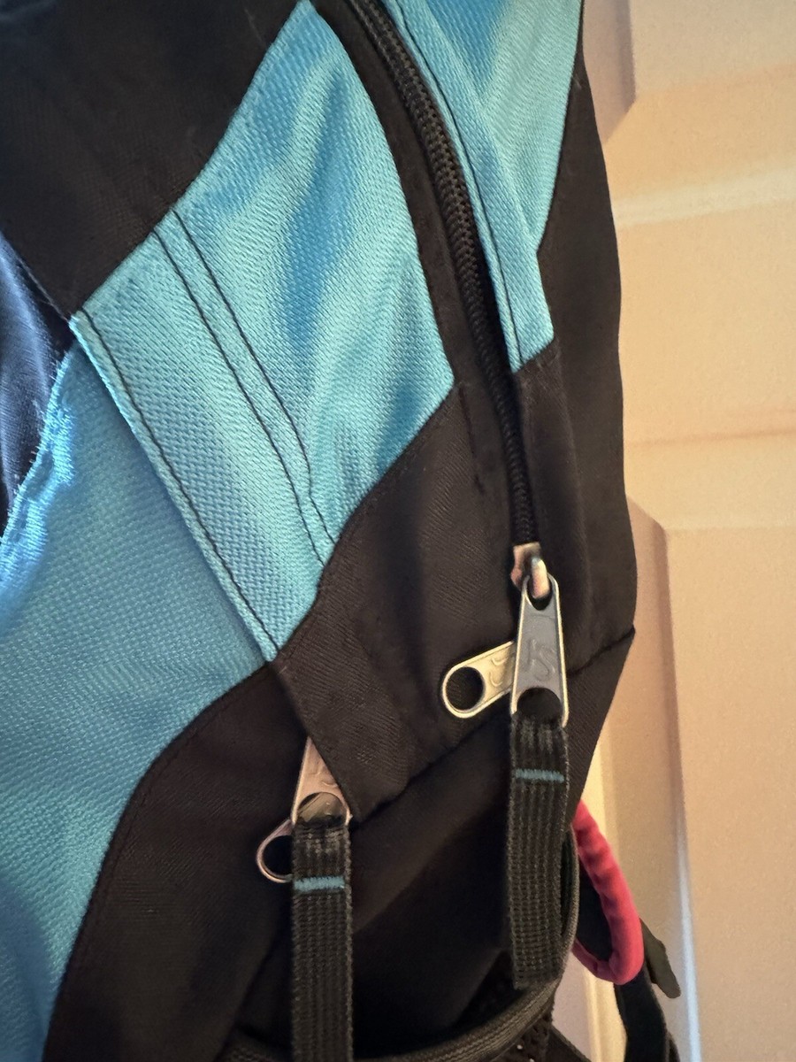 JanSport TDN5 Big Student Black Neon Blue Yellow Pink