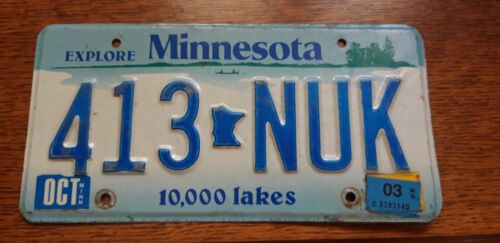 plaque immatriculation Minnesota Usa license plate - Afbeelding 1 van 8
