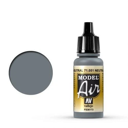 Vallejo Model Air 71.051 Neutral Gray, 18ml