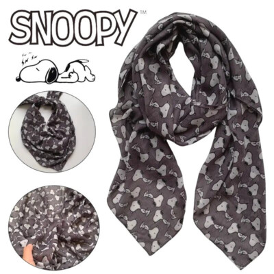Codello Peanuts Snoopy Tuch Schal grau NEU NEW Scarf 120x120 cm Hund Dog Casual