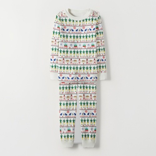 Hanna Andersson Buddy Elf Fair Isle Christmas Long John Pajama Pants 150 12 - Picture 2 of 6