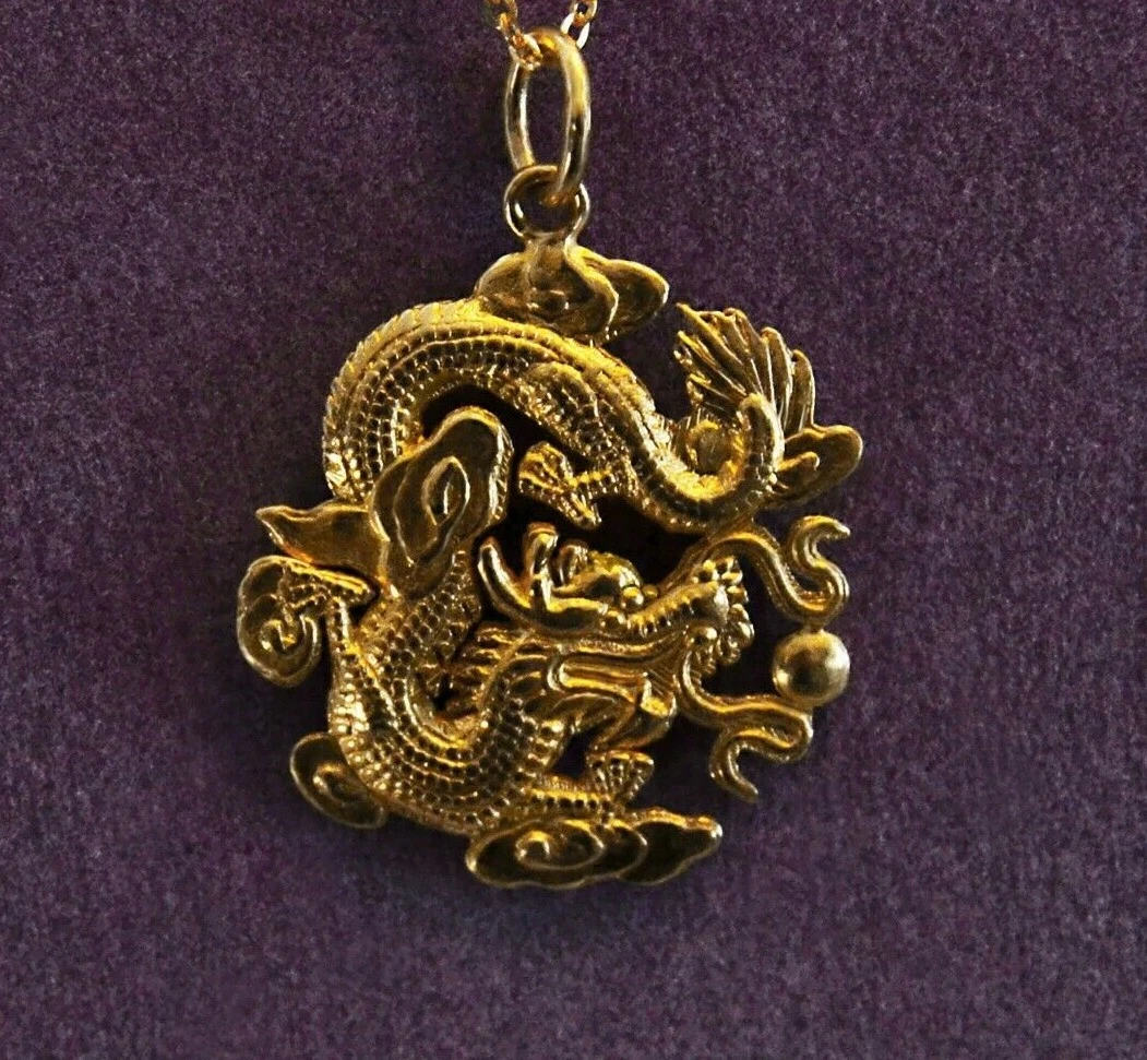 Dragon necklace charm outlet