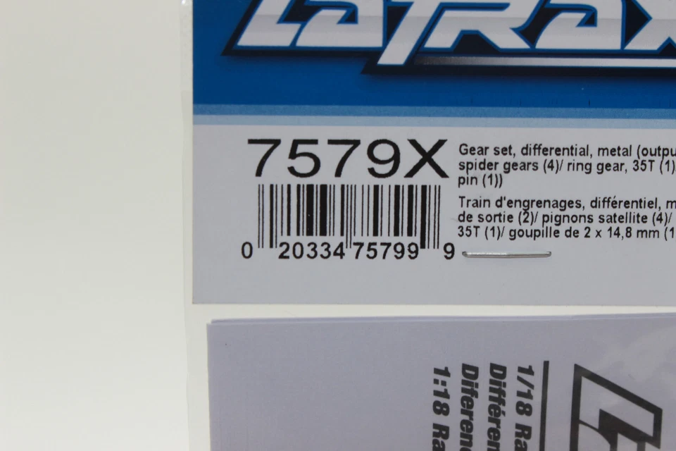 Traxxas TRX 7579 X Differential Zahnräder Metall NEU in OVP LA TRAX TETON - Bild 2 von 4