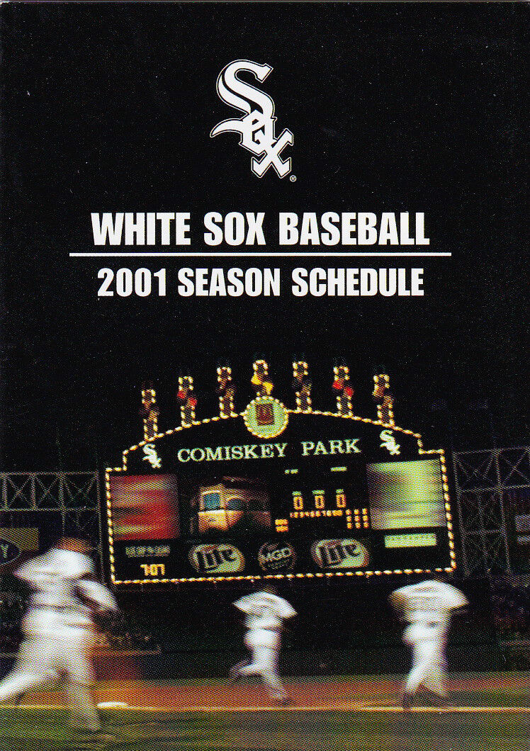 2001-chicago-white-sox-baseball-pocket-schedule-ebay