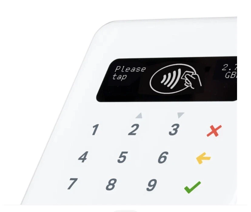 Neu SumUp Air kontaktloses Zahlungskartenlesegerät mit Ladestation Ständer Summe Up - Bild 2 von 4