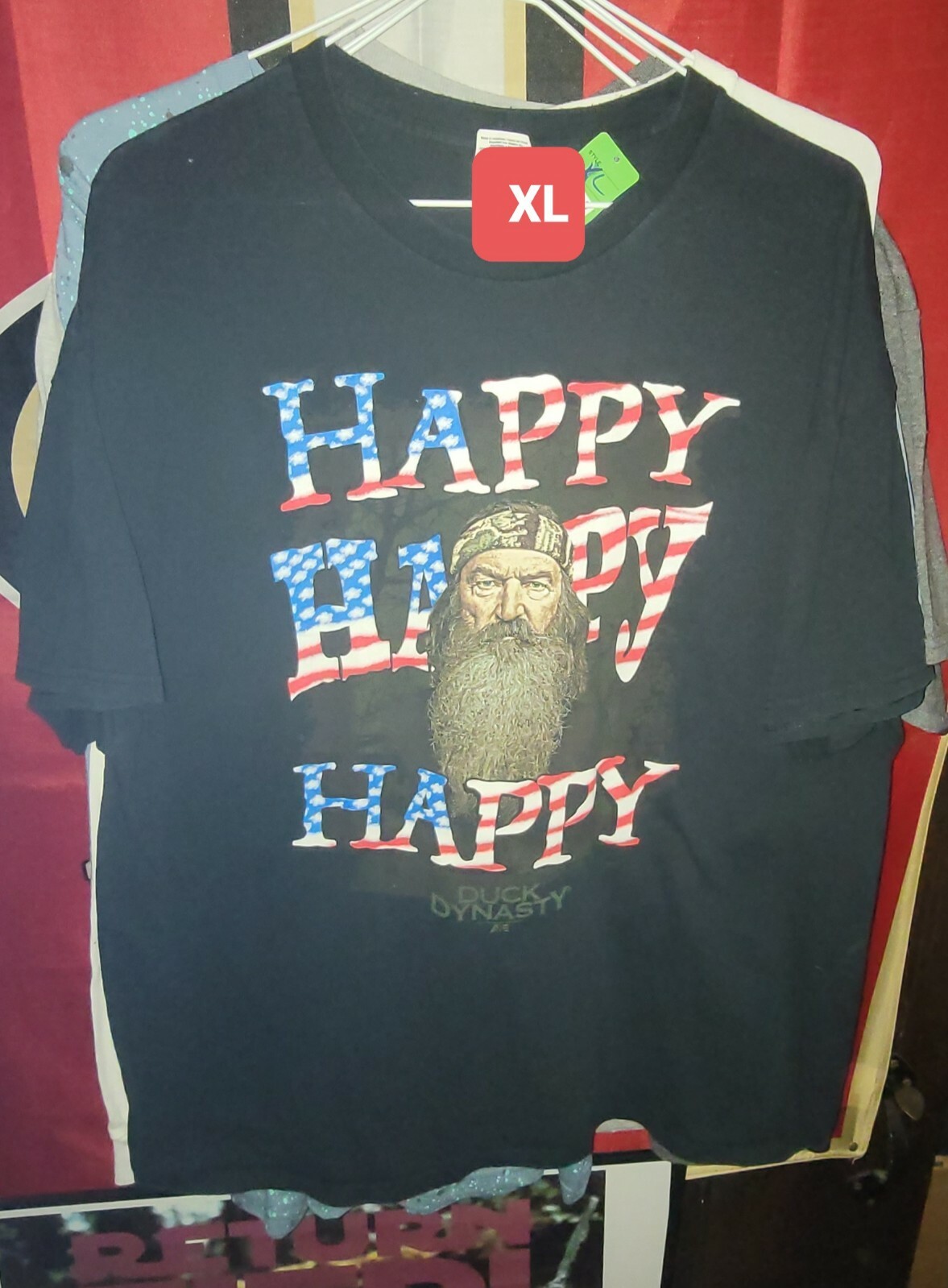 Duck Dynasty Phil adult XL Shirt Happy Happy Happy