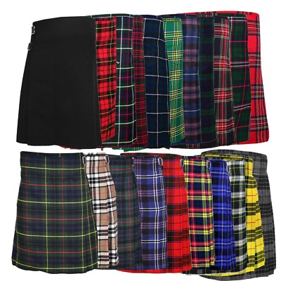 5 Yard Herren Scottish Kilts 13oz Highland Casual Tartan Kilt 17 verschiedene Tartan