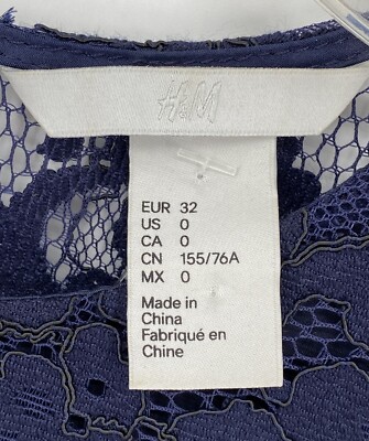 h&m lace dress blue A Line Navy Blue Tulle High Neck Long Prom Dresses Charming Evening Dr –  classygown main image 1