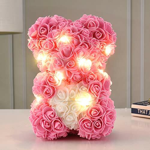 led rose teddy bear