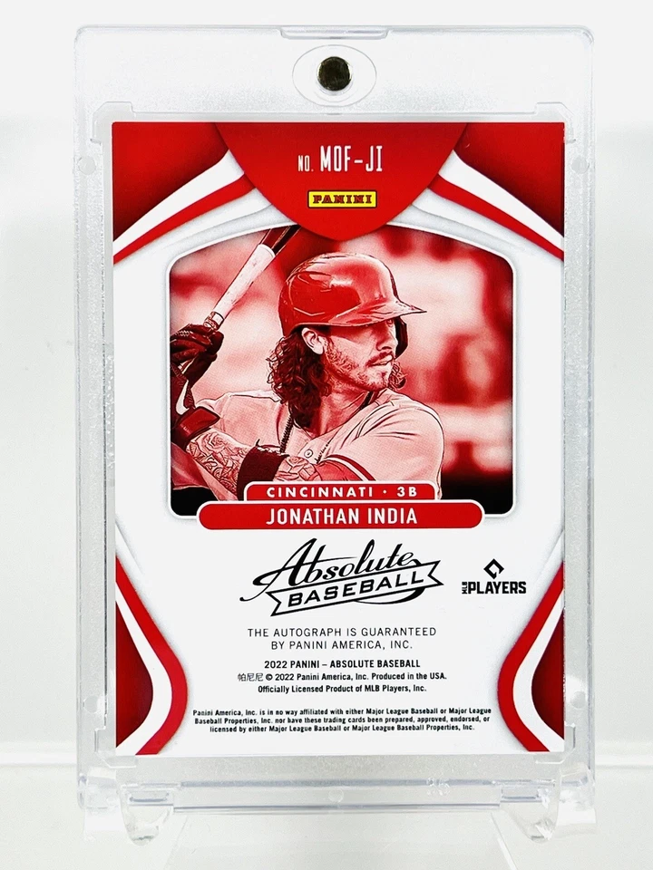 2022 Absolute Jonathan India Marks of Fame Auto 06/99 Jersey # Match - Image 2 of 2
