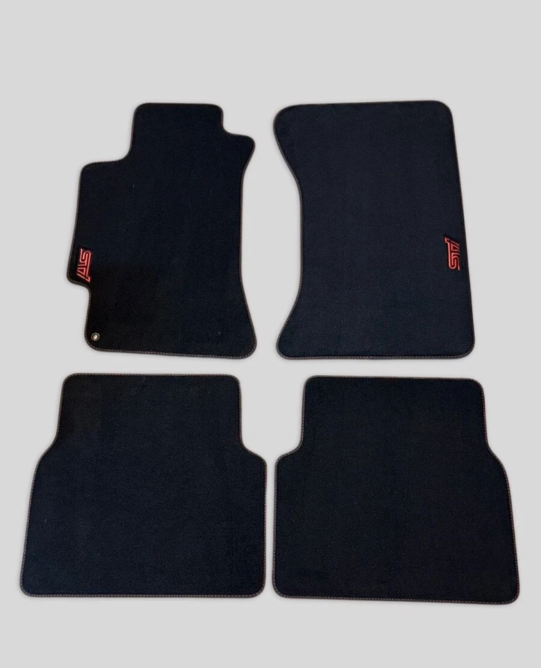 Subaru Impreza WRX STI Floor Mats Caprets Black fabric Impreza GD 2002-2007 LHD - Image 2 of 4
