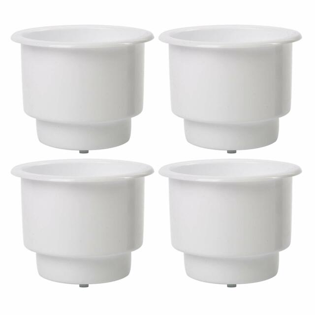 4x Perfect Selling White Boat Plastic Cup Drink Can Holder Boat/Car Marine RV