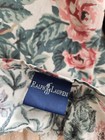 Vintage Ralph Lauren Kipling Floral Print Ruffled TWIN Flat Sheet — photo 9