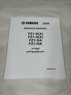 YAMAHA FZ1/FZ1 FAZER サービスマニュアル YAMAHA FZ1/FZ1 FAZER サービスマニュアル Yamaha 2009 FZ1 Fazer
