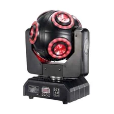 LED Moving Head 8x15W RGBW 4in1 with Halo RGB 3in1Football Light 360 ° Infinite