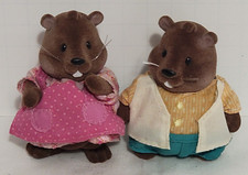 Li'l Woodzeez Waterwaggle Beaver Family Lot Of 2
