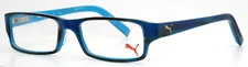 PUMA PU15330 BL Blue Boys Kids Rectangle Full Rim Eyeglasses 51-18-135 B:28