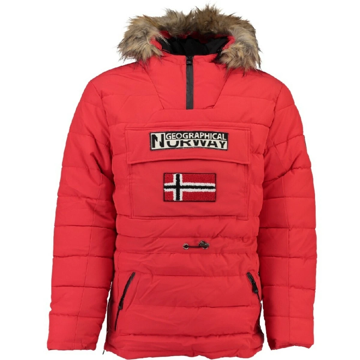 Inválido Hermanos Fantástico Geographical Norway Casimire Red Anorak Parka Winter Jacket Size M Medium |  eBay