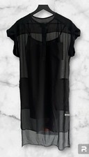 River Island Tunic Dress Black Size 8 rrp 35 With Slip Never Worn