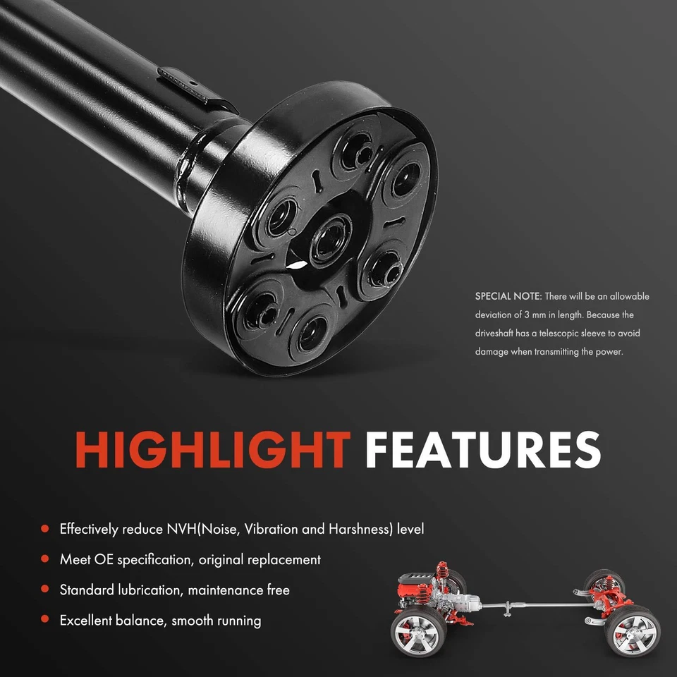 New Rear Side Driveshaft Prop Shaft Assembly for Volkswagen Tiguan 2018-2023 AWD - Image 4 of 4