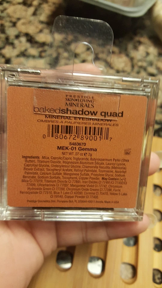 (1) PRESTIGE SKIN LOVING MINERALS QUAD MINERAL EYESHADOW #MEK-01 GEMMA - Image 2 of 3