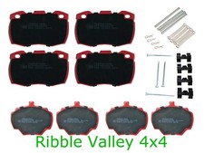 PASTIGLIE FRENO ANTERIORI E POSTERIORI IN CERAMICA LAND ROVER DEFENDER 90 PER DISCHI ANTERIORI VENTILATI