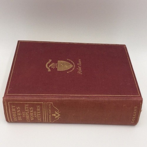 Robert Burns Complete Works and Letters Masonic Edition Hardcover Book Gold Gilt - Picture 3 of 16