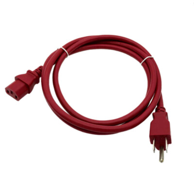 6Ft Power Cord RED for SONY TV KDL-32XBR950 KDL-40S2000 KDL-32L4000