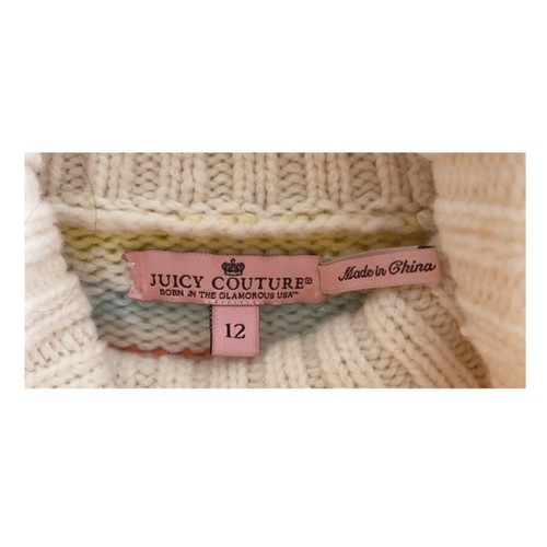 Pre-owned JUICY COUTURE Girl Turtleneck Wool Sweater Dress-Great Condition-Sz.12 - Picture 7 of 9