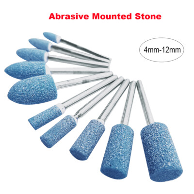 Sourcing Map 3x Schleifstifte 120 Korn - Spitzschleifer 1/4" Schaft Für Entgraten & Polieren