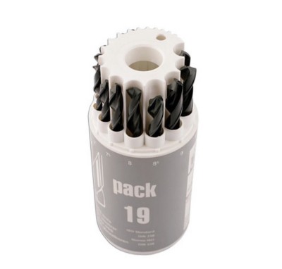 19 Stück HSS Roll Forged Dial A Bohrer Set 1,0 mm - 10,0 mm DIN Connect 32996 