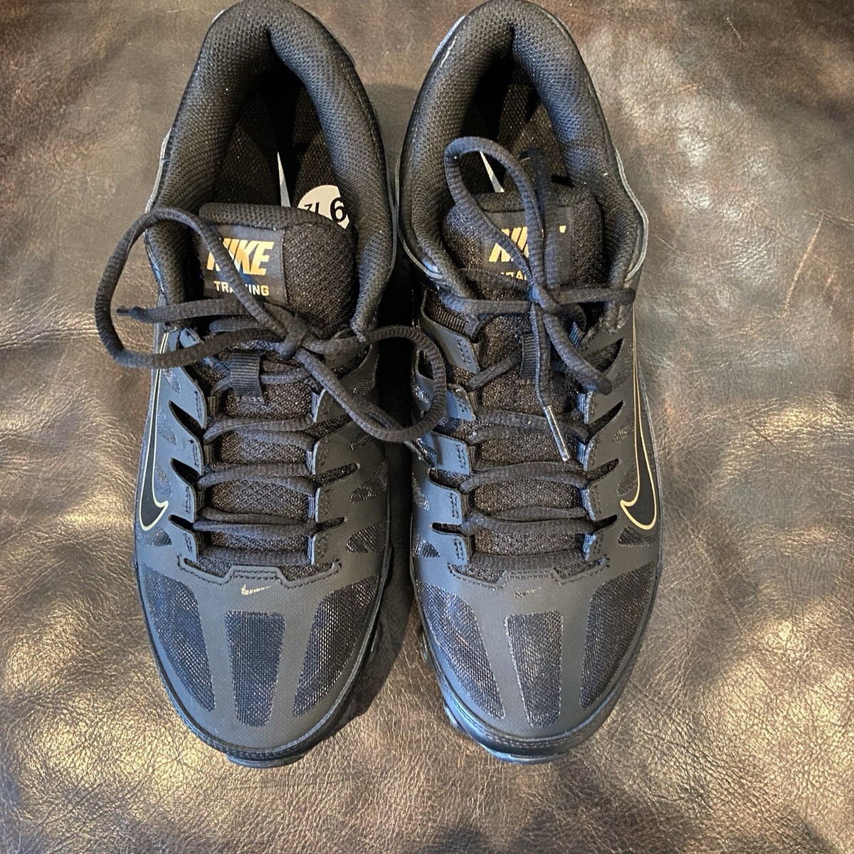 Nike Reax 8 TR Mesh Men Shoes Athletic Sneaker Black Gold