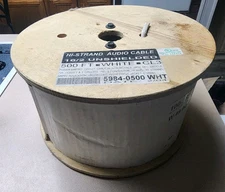  HI-STRAND PREMIUM AUDIO CABLE  16/2  UNSHIELDED  -WHITE   