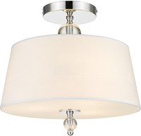 Weiß Chrom Glamour Moderne Deckenlampe Deckenleuchte 3X40W/E14 40X38 [Cm]