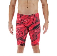 TYR Durafast Elite Red Vitality All Over Swim Jammer SZ 30 New