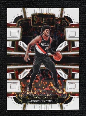 2023 Select Concourse White Disco Prizm 69/75 Scoot Henderson #77 Rookie RC 0q3g