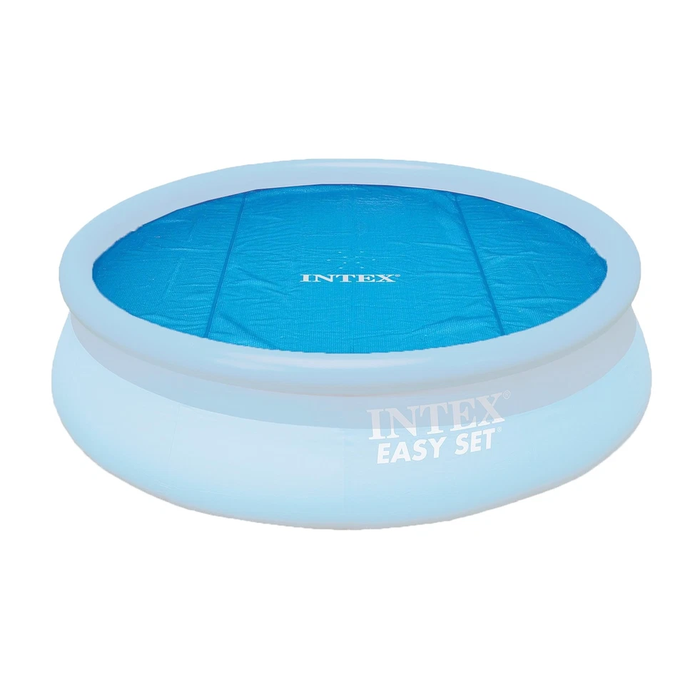 Intex 15 Foot Round Debris Cover and Vinyl Solar Cover for Above Ground Pools - Image 3 of 4