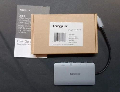 Portable USBC dock With HDMI/VGA/USB Targus DOCK419c