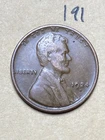 1924-D LINCOLN WHEAT CENT, "FINE" CONDITION, Low Mintage DATE, #191
