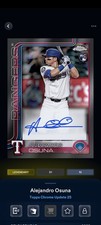 Topps Bunt Chrome Update 25 Alejandro Osuna Black Signature Legendary DIGITAL