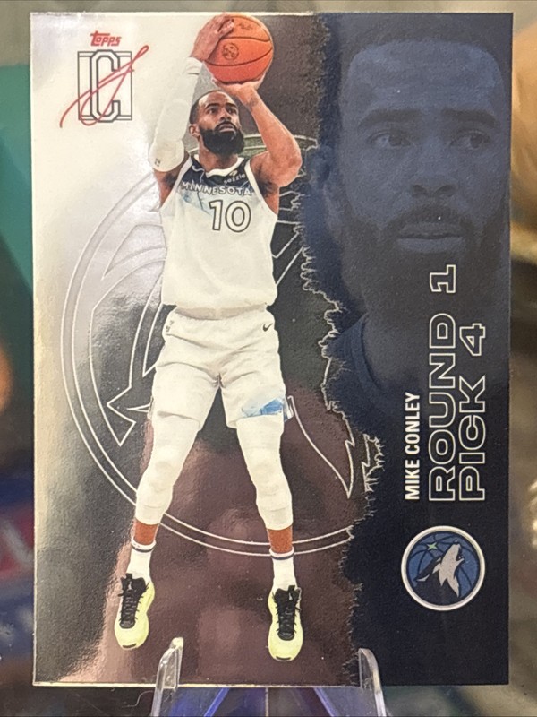 2025-26 TOPPS Signature Class Mike Conley #28 Chrome Memphis Grizzlies