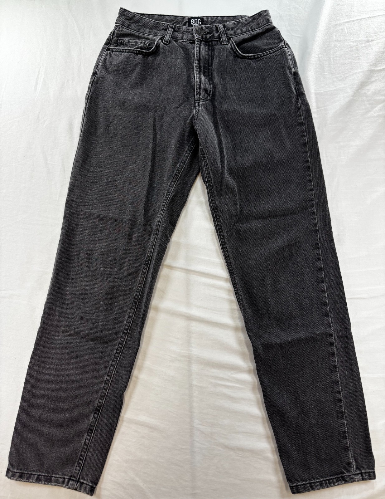 Urban Outfitters BDG Jeans Women’s Sz 27 Mom High Rise Denim Faded Black