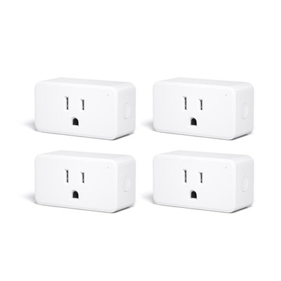 THIRDREALITY Zigbee Smart Plug 4 Pack with Real-Time Energy Monitoring,15A Outle