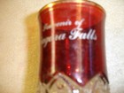 1900s Antique Ruby Flashed Crystal Cup Souvenir from Niagara Falls — photo 6