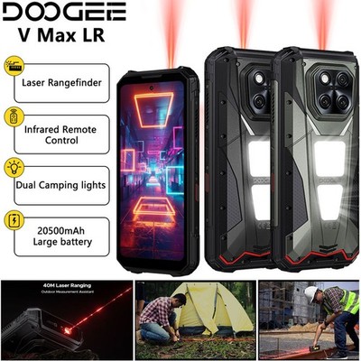 DOOGEE V Max LR 5G Rugged Phone Android 15 Mobile Waterproof Rangefinder Unlock